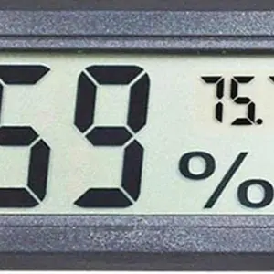 Mini Digital Temperature Humidity Meters Gauge Indoor Thermometer Hygrometer LCD Display Fahrenheit (℉) for Reptile
