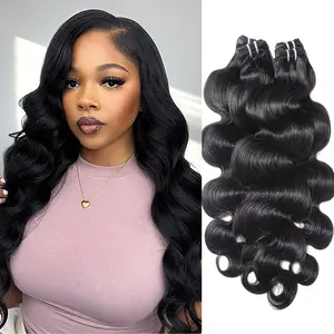 [Wequeen] 36 Inch Budget Friendly 10A Grade Brazilian Virgin 100% Human Hair Straight Body Wave Deep Wavy Quick Weave Sew in/Glue in Viral Hair Bundles