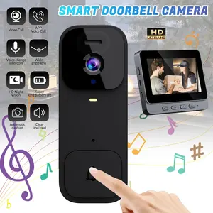 X7 Smart Video Doorbell, 4.3 Inch Color Screen, HD Video Intercom Monitor, Long Battery Life, No Network Needed, Supports Two-Way Audio