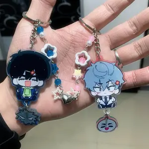 Comic ALIEN STAGE IVAN & TILL Acrylic Keychain Phone Charm Beaded Keyring Cartoon Versatile Backpack Decoration Accessories Gift