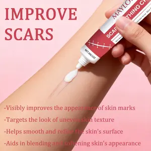 Scar Soothing Cream, Helps Improve Appearance of Scars, For Skin Recover Smooth, Lightweight Non-Greasy Formula