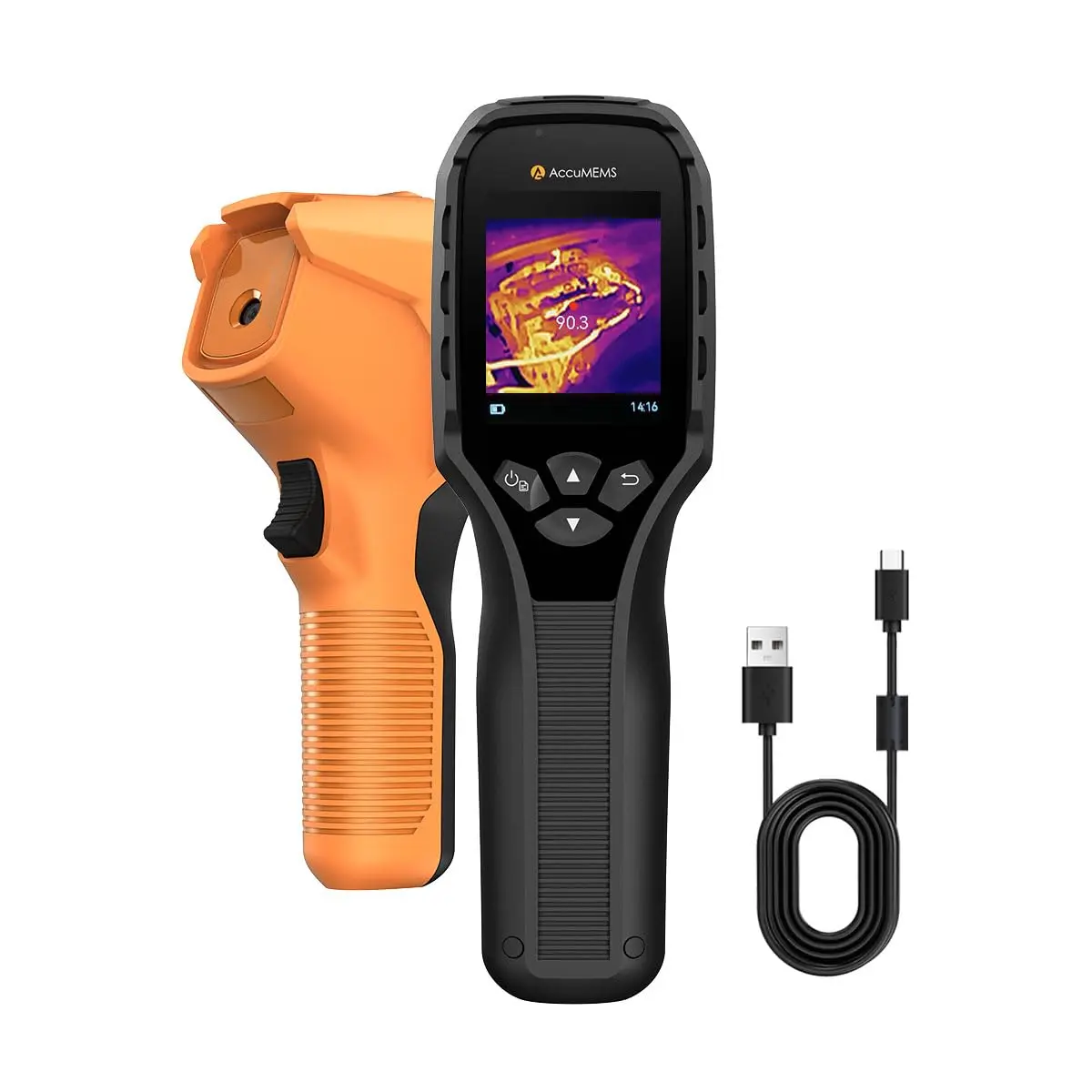 GT14S Thermal Imaging Camera with Edge Enhancement,Infrared Camera with Thermometer Mode, -4°F to 1202°F Range, 25Hz Image Frequency, 14H Runtime, 240g Compact Design