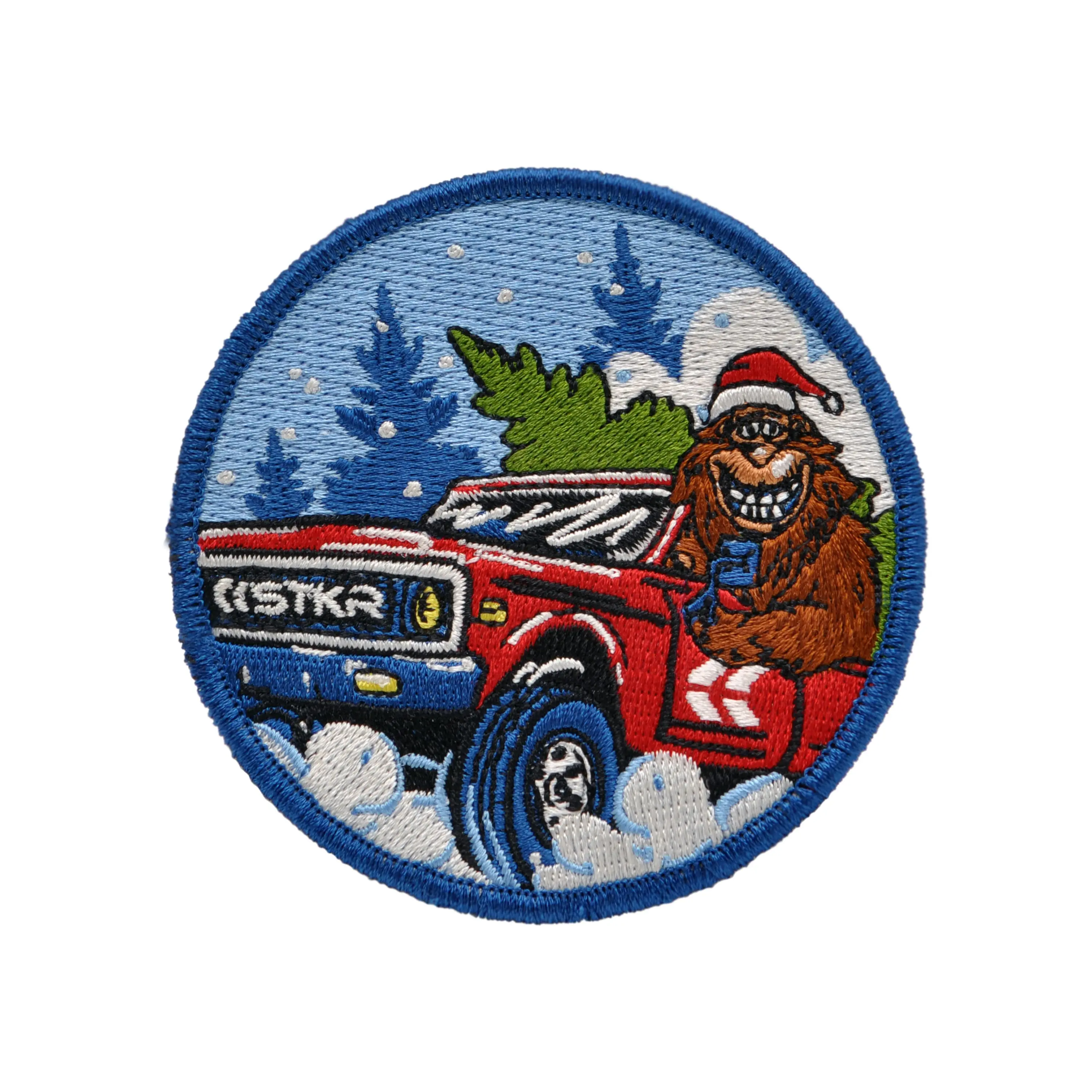 Sassy The Sasquatch Christmas Patch