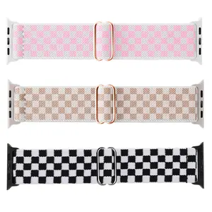 Stretchy Watch Band (Band Only), 3 Counts Water-resistant Solo Loop Elastic Sport Band, Replacement Watch Band for iWatch Series 10 9 8 7 6 5 4 3 SE Ultra, Smart Watch Straps