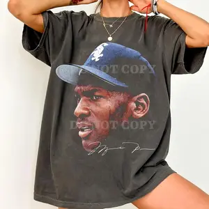 Comfort Colors Mi.cha.el J0r.dan Big Face T-Shirt, Retro Basketball Tee, 90s Graphic Shirt