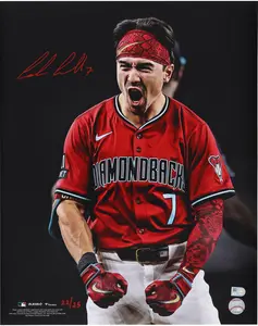 Corbin Carroll Arizona Diamondbacks Autographed 16" x 20" Unleashed Photograph - Limited Edition of 25 - Fanatics Authentic Certified
