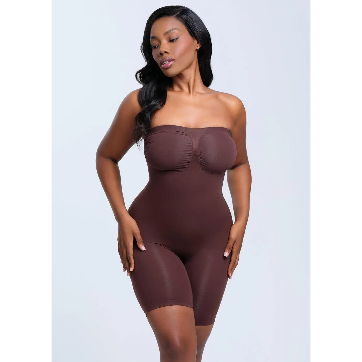 SmoothingSeamless Strapless Bodysuit Shorts