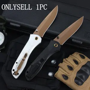 1pc 710 Folding Knife — Multi-Purpose Pocket Knife with Textured Handle, Secure Lock & Back Clip — Portable EDC for Home & Outdoors, Great Gift for Halloween/Christmas/Valentine’s/Labor Day, Stainless Steel Knives