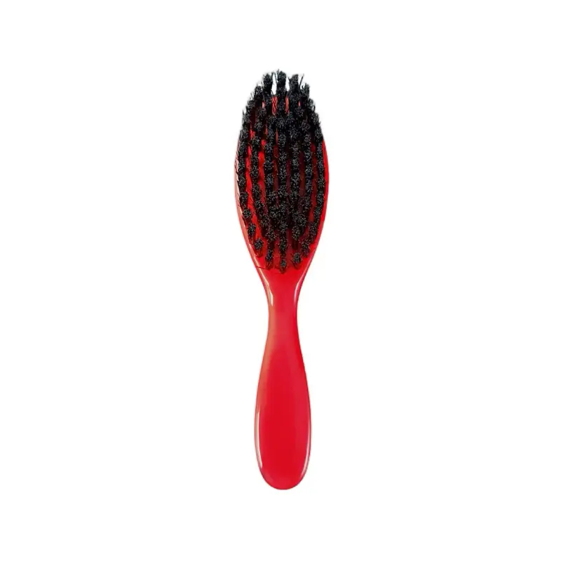 5 Stars Barber Brush with Red Handle and Black Bristles for Professional Grooming