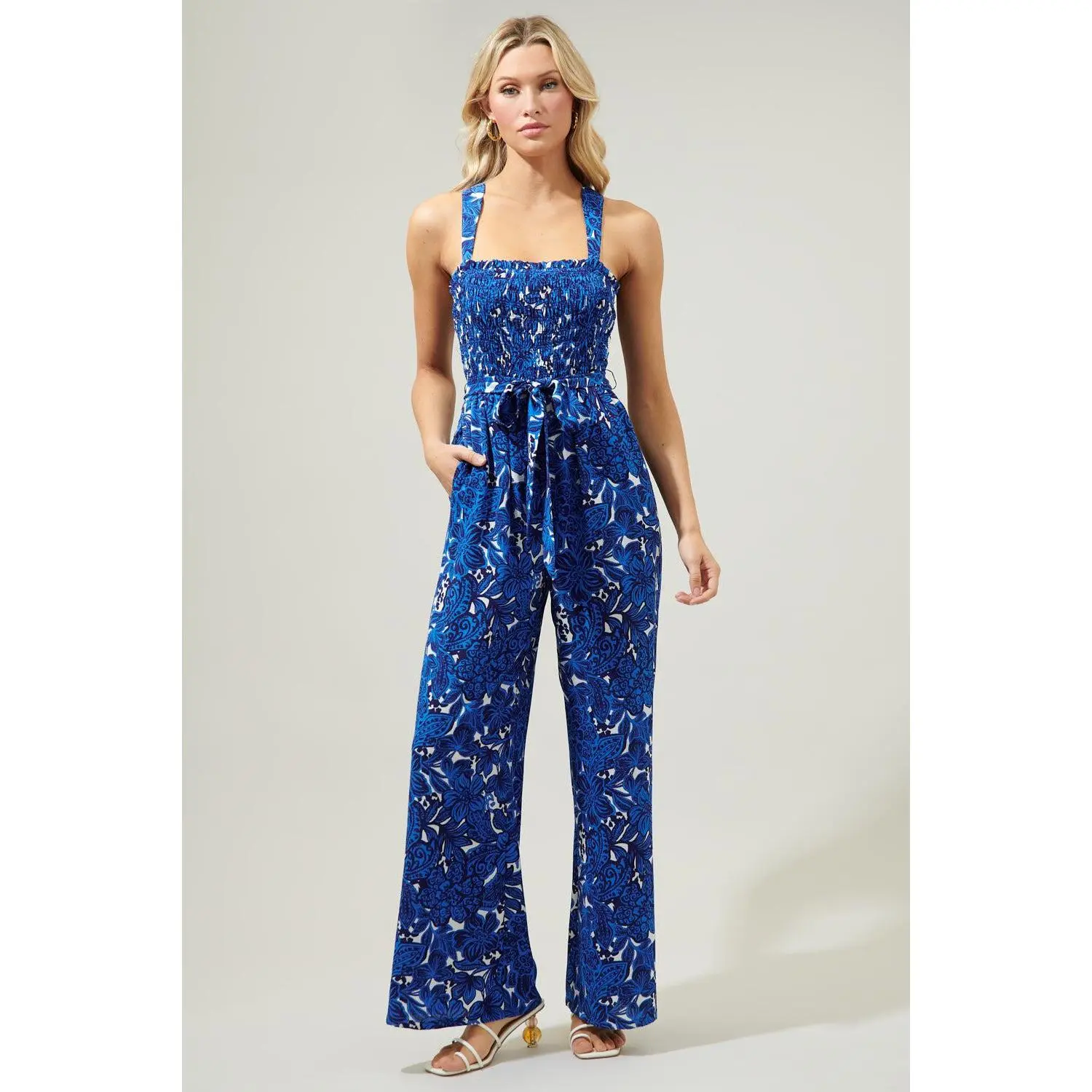 Caspian Floral Erie Racerback Jumpsuit