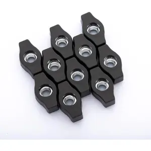 10 Pack 5/16"-18 Wing Knobs, Threaded Clamping Knobs for T Track & Table Saw Accessories, Featherboard, Woodworking Jigs on Miter Saw, Router Table, Drill Press (51003)