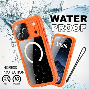 This Is a Newly Enhanced 360° Fully Protective Heavy-Duty Phone Case Designed for The iphone 17 Pro Max, Air, And 16 Plus Max. It Ideal Activities Like Beach Swimming, Surfing, Outdoor Work, Offering Comprehensive Prot