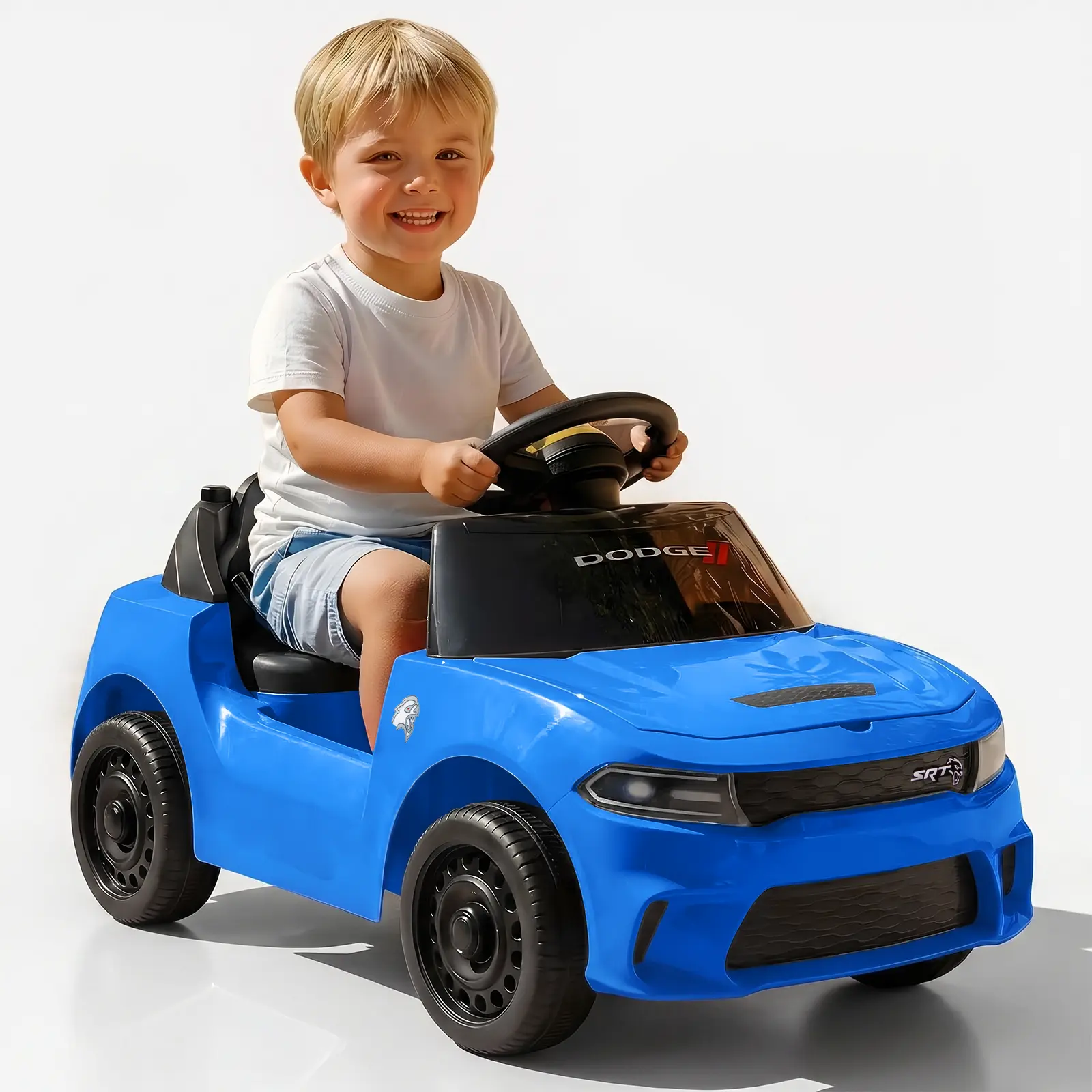 #backtoschool Officially Licensed Dodge SRT Ride On Car for Toddlers, Storage Under Hood, Safety Belt, Gift for Boys & Girls