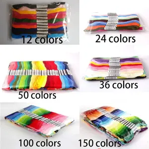 Cross Stitch Floss Thread Set, Multiple Color Options Available, Ideal for Handmade Embroidery Projects, Durable & Vibrant Threads