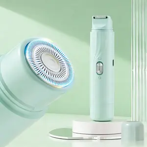 Women's Bikini Trimmer 2-In-1 Rechargeable Dual Head Shaver, USB Rechargeable Shaver, Cordless Portable Shaver, Dry Wet Use Hair Removal for Face Arm Leg, Shaving Products, 2026 New Model