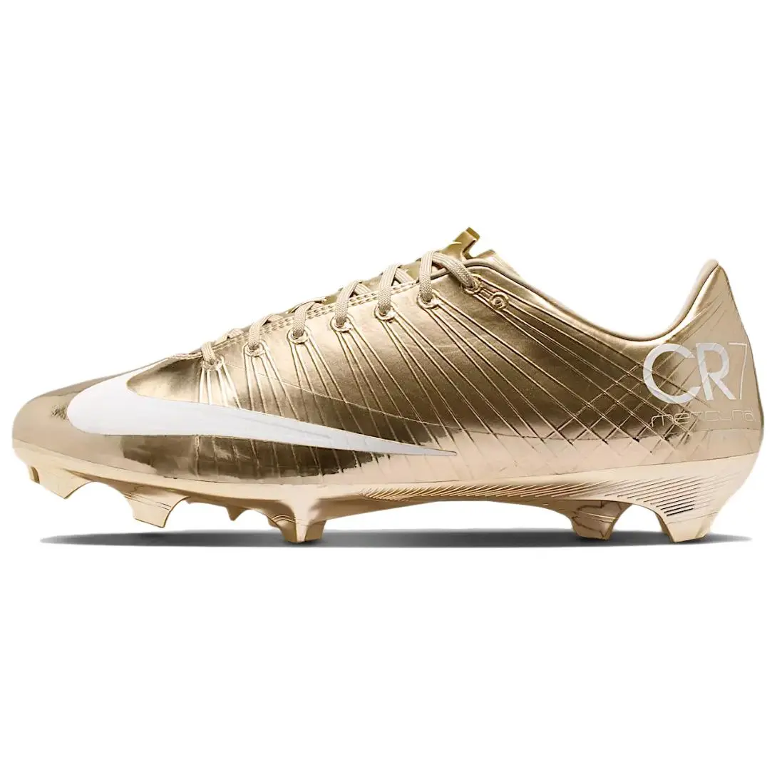 Cristiano Ronaldo x Nike Mercurial Superfly 1 RGN 'Metallic Gold Star' Male Soccer Football Performance Sneakers with Enhanced Touch