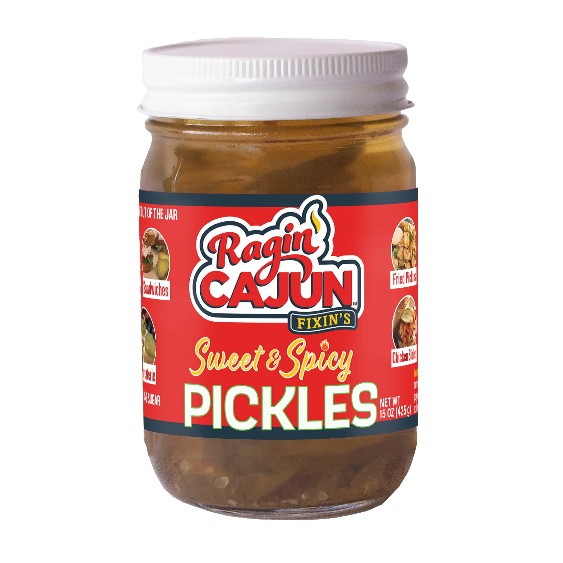 Ragin' Cajun Spicy Sweet Pickle Slices