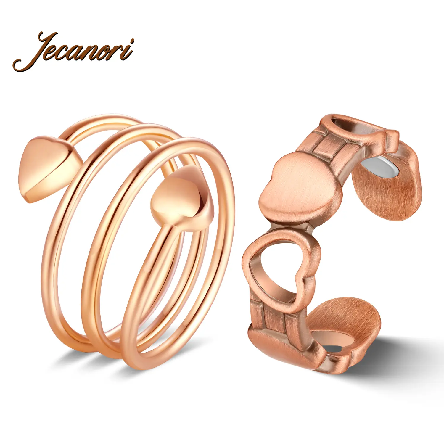 2pcs Copper Ring for Women,99.99% Pure Copper Magnetic Rings,Gifts for Women Handmade Jewelry,summerwins,summeroutfits,vacationoutfits,beachoutfits