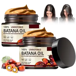 (2PCS) 100% Percent Pure Batana Oil, Natural Ingredients, Suitable for All Hair Types, Repairs Damaged Hair, Stimulates Growth Haircare Conditioner