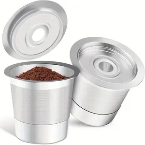 2 Pack Stainless Steel Reusable K-Cups Coffe Pods Compatible With Kuerig 1.0 Coffe Maker Machine