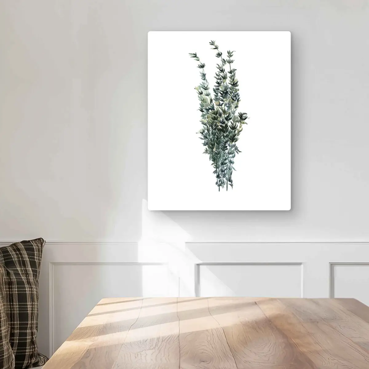 212 MAIN 16x20 in. Lightweight Durable Aluminum Print - Artistic Botanical Leaf Farmhouse Style Decoration for Herb Lovers, Home Decor for Kitchen Dining Room