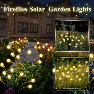 Waterproof Solar Fairy Garden Lights - Firefly Magic for Pathways & Courtyards | Energy Free Night Light