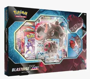 Blastoise EX Box Sword and Shield - Box includes 1 Sun and Moon Pack!