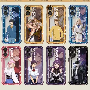 NganGee Solo  Anime-Style Case for Samsung Galaxy S22-S25 & iPhone 11-17 PRO MAX Color-Changing Versatile Fit SL1-8