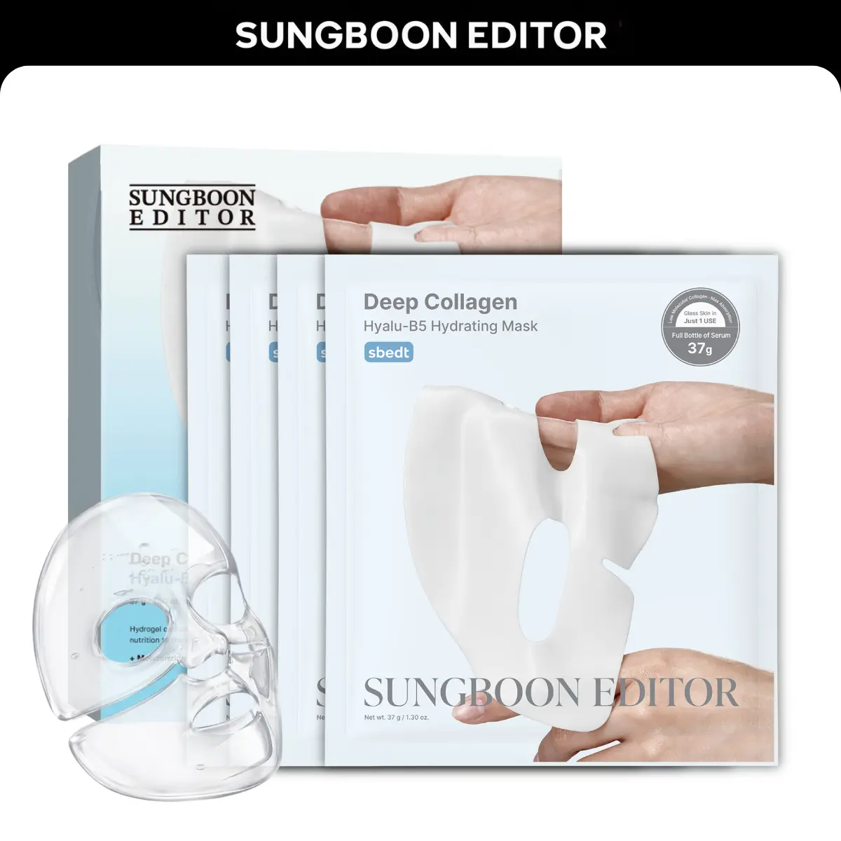 [Sungboon] Hydrating Overnight Mask (4ea) | Hydro-gel K-beauty Essential Sleeping Mask,Firming, Pore Tightening, Glass Skin, Elasticity, Korean Skincare, TikTok Exclusive Bundle
