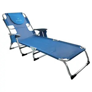 Ostrich The Margate Chaise Lounge, Facedown Beach Pool Tanning Chair, Blue