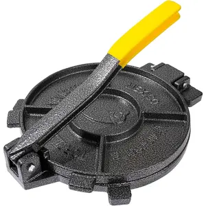 10 Inch Cast Iron Tortilla Press Heavy Duty Tortilla Maker for Flour Corn Rotis Quesadillas Dough Press Flatbread Kitchen Tool Cast Iron Tortilla Press