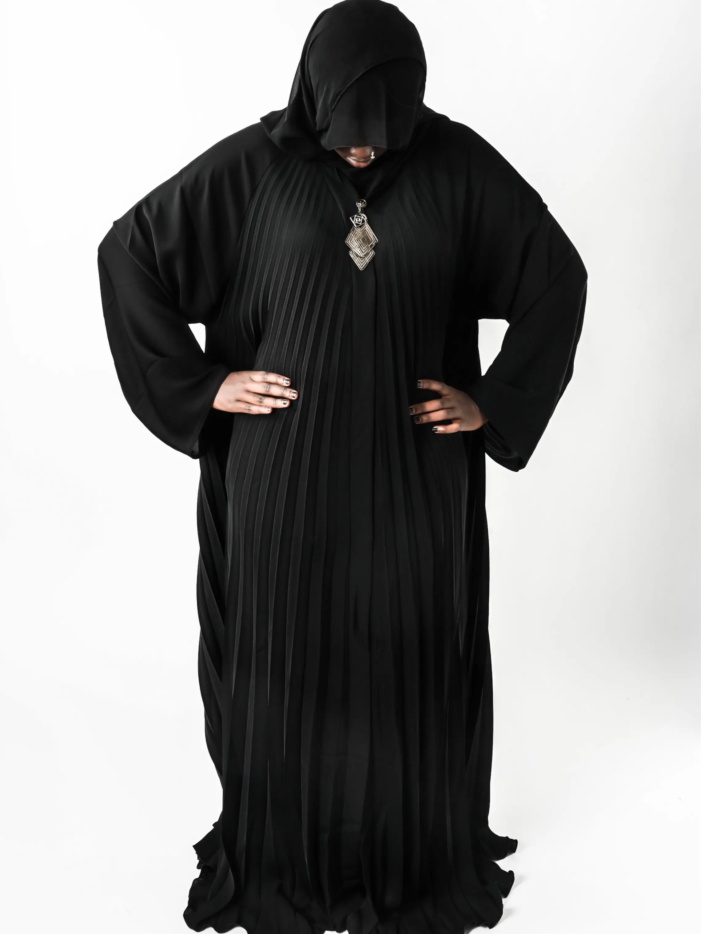 Zeynab Abaya — Regal Pleats — Premium Dubai Abaya — No Return!