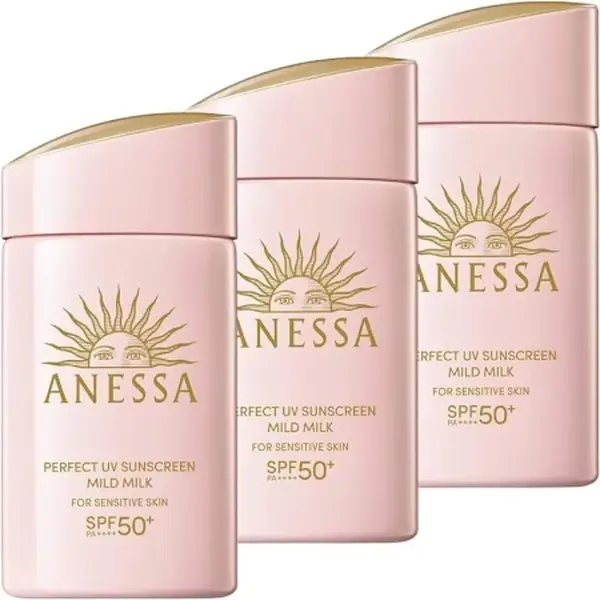 bundle Anessa perfect UV sunscreen mild milk SPF50+/PA++++ 60mL / 2oz  each -- for set