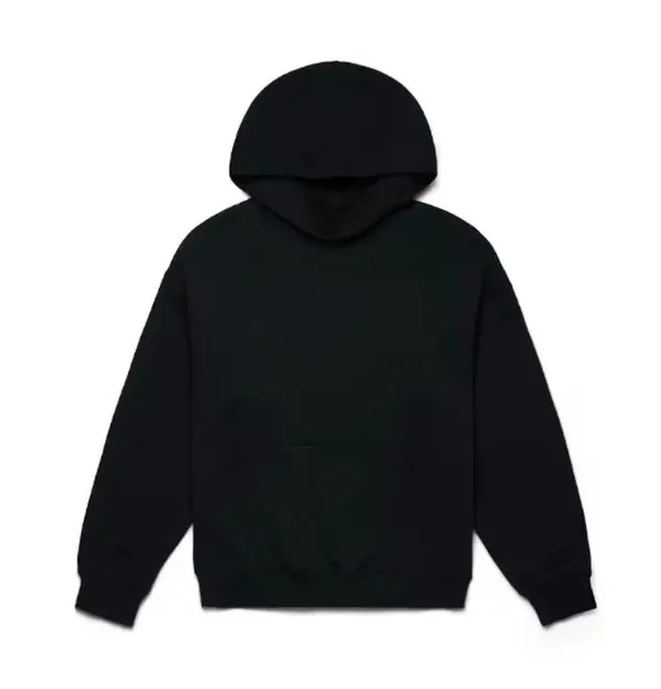 Men's Cotton 1977 Design Longsleeve Hoodie - Retro 77 Style Casual Hoodies & Sweatshirts, Black/Beige Plain Stylish Vintage Menswear Tops Outfits, Longsleeves, Fashion Apparel