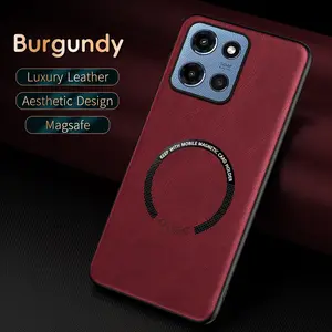 Luxury artificial leather phone case for MOTO G100/G06 Power/G Power 2025 /G 2025 /G 5G 2024/G Play 2024 5G /G Stylus 5G /Edge 60 Pro/ Fusion,Some models support MAGNETIC, Support car holder, protective, high-quality, OLGE