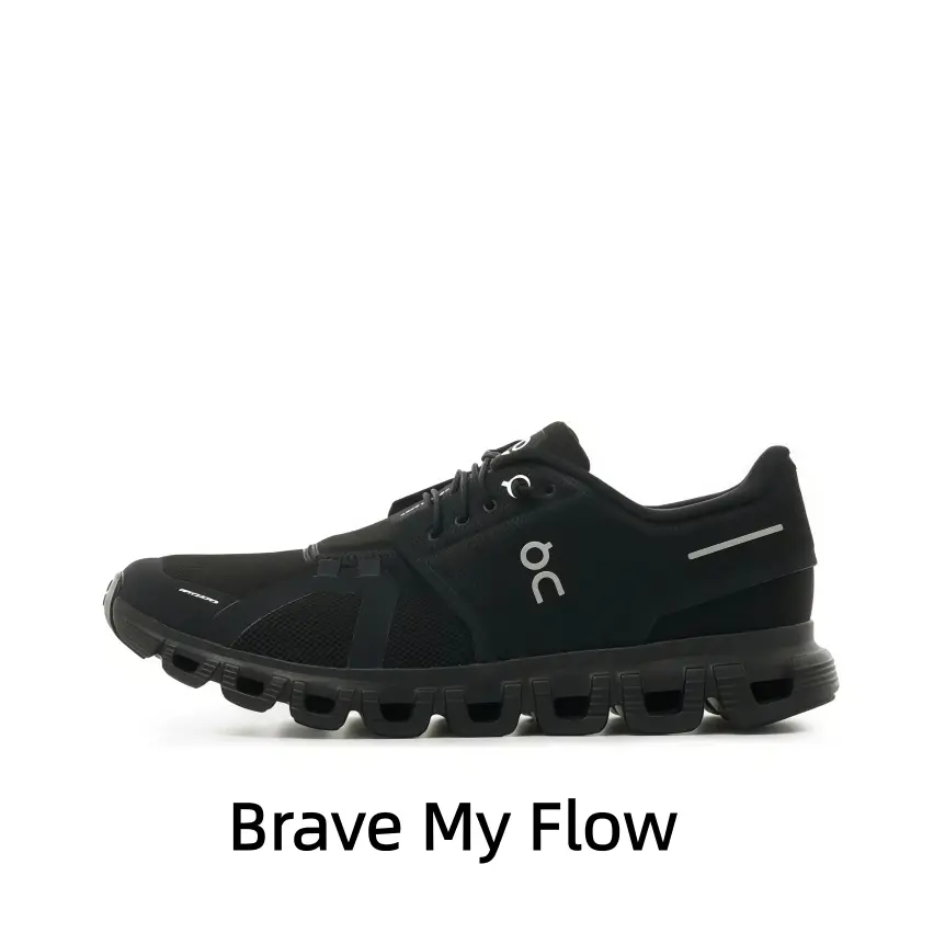 Solid Black Minimalist Streetwear Workout Sneakers Breathable Stretchy Mesh Upper Segmented Cloud Cushion Outsole Anti Slip Shock Absorbing Casual Shoes Fit Road Running Office Walk Night Hiking Multi Occasion Versatile Footwear