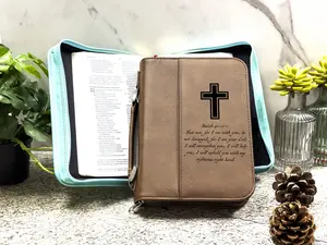 Personalized Bible Cover, Custom Leather Bible Case, Unique Religious Gift for Birthdays, Confirmations & More, Leatherette Bible Cover, Custom Gift, Engraved Bible Cover, Religious Gift, Personalized Gift