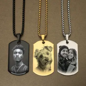 Personalized Custom Photo and Message Necklace