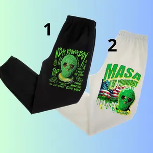 Never BA YBoy Inspired Sweatpants Unisex – Hip Hop Rapper Graphic Jogger Pants, Streetwear Casual Pants for Fans