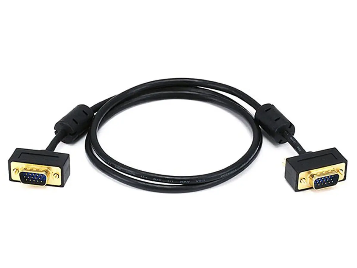 Monoprice 6359 3ft Ultra Slim SVGA Super VGA 30-32AWG M And M Monitor Cable