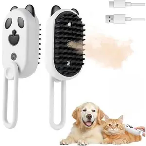 2025-  Steam Brush for Shedding, 4 in 1 Brushs with Foldable Handle, Steam Brushs for Cats,Water Brush for , Pet Spray Hair Removal Comb,for Massage, Tangled And Hair Loss Remover