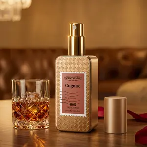 SCENT STAMP #005 Cognac EDP - Warm Spicy Cinnamon & Vanilla Perfume, Boozy Gourmand, 0.68 fl.oz