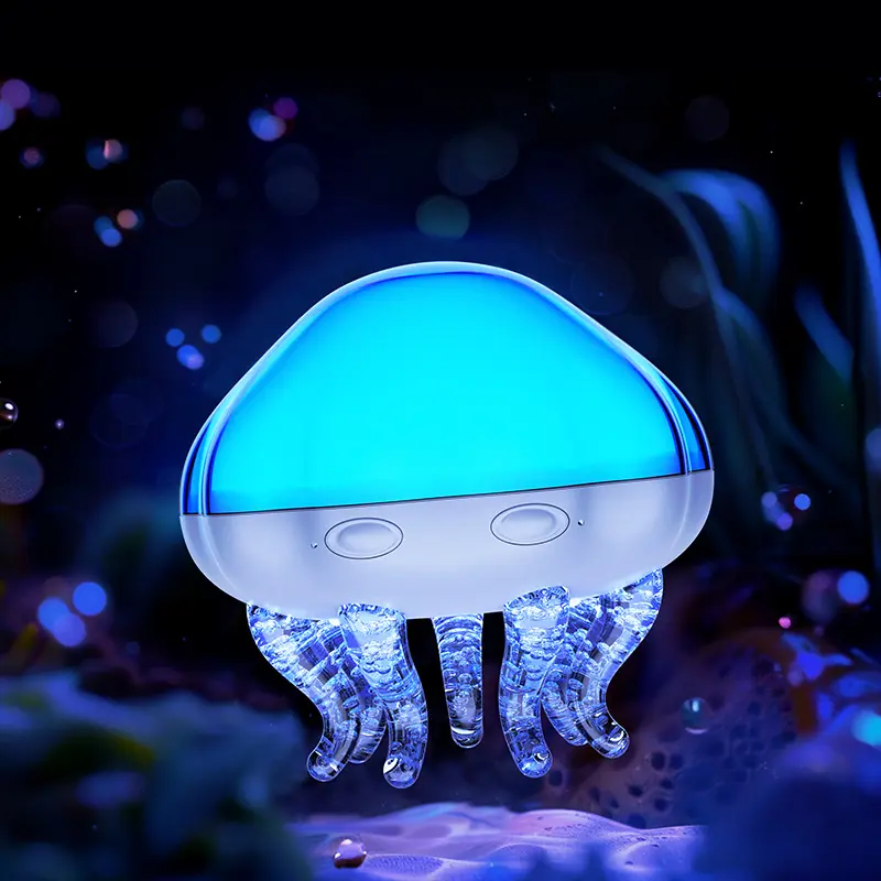 Jellyfish Shaped LED Ocean Wave Projector Night Light, RGB Color Changing, 3 Interchangeable Lampshades, Remote Control, Auto Timer, USB Plug-in (No Built-in Battery), Dual Mode Projection for Indoor Relaxation, Kids Bedroom Decor, Led Lights, Wave Patter
