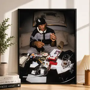 Eazy E Wall Art Poster |   90s Hip Hop Canvas Print – Perfect Gift for Music Fans & Bedroom Decor
