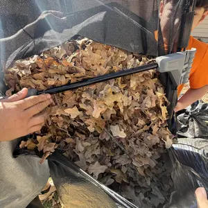 VEVOR Push Lawn Sweeper, Various specifications, Leaf & Grass Collector, Strong Rubber Wheels & Heavy Duty Thickened Steel Durable to Use with Large Capacity. Mesh Collection Hopper Bag, Spinning Brushes