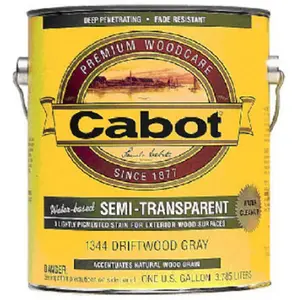 Cabot Samuel 1307-07 Gallon Deep Base Exterior Semi Transparent Water Based Stain - Pack of 4