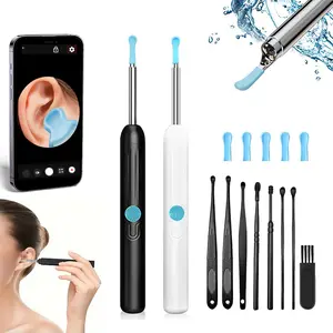Earwax Removal Tool, 8pcs Ear Care Set with Camera & Light, 1080P HD Otoscope, Compatible with iOS & Android, Perfect Gift for Holidays