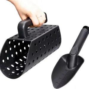 Metal Detector Accessories Tool Sand Scoop Hourglass Outdoor Beach Treasure Hunting Filter Sand Finder, Essential Metal Detecting Gear