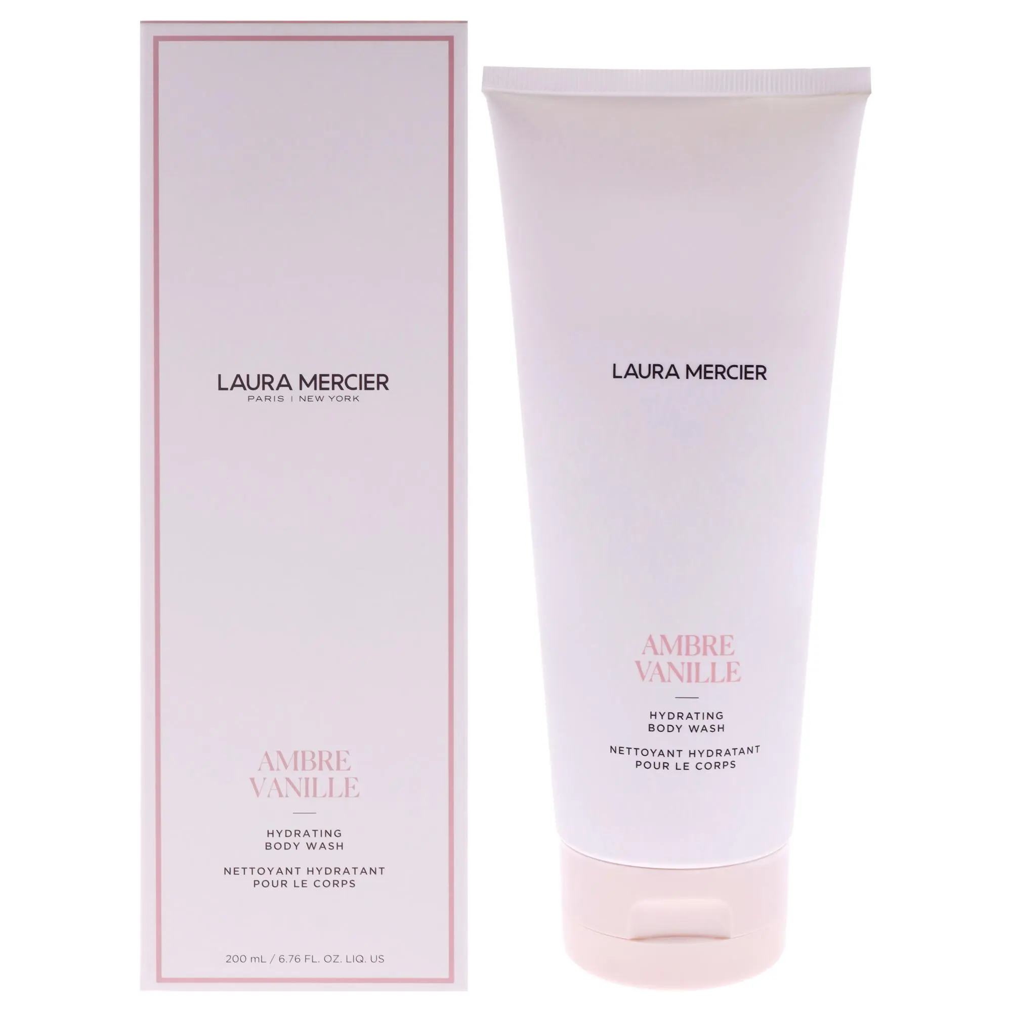Laura Mercier Ambre Vanille Hydrating Scented Body Wash - Daily Body Care Cleanser for Women - 6.76 oz Moisturizing Cleanser
