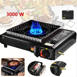 Propane & Butane Camping Stove Windproof Fire Dual Fuel Brass Cooking Burner 3000W, Portable Camping Stove For Outdoor Cooking